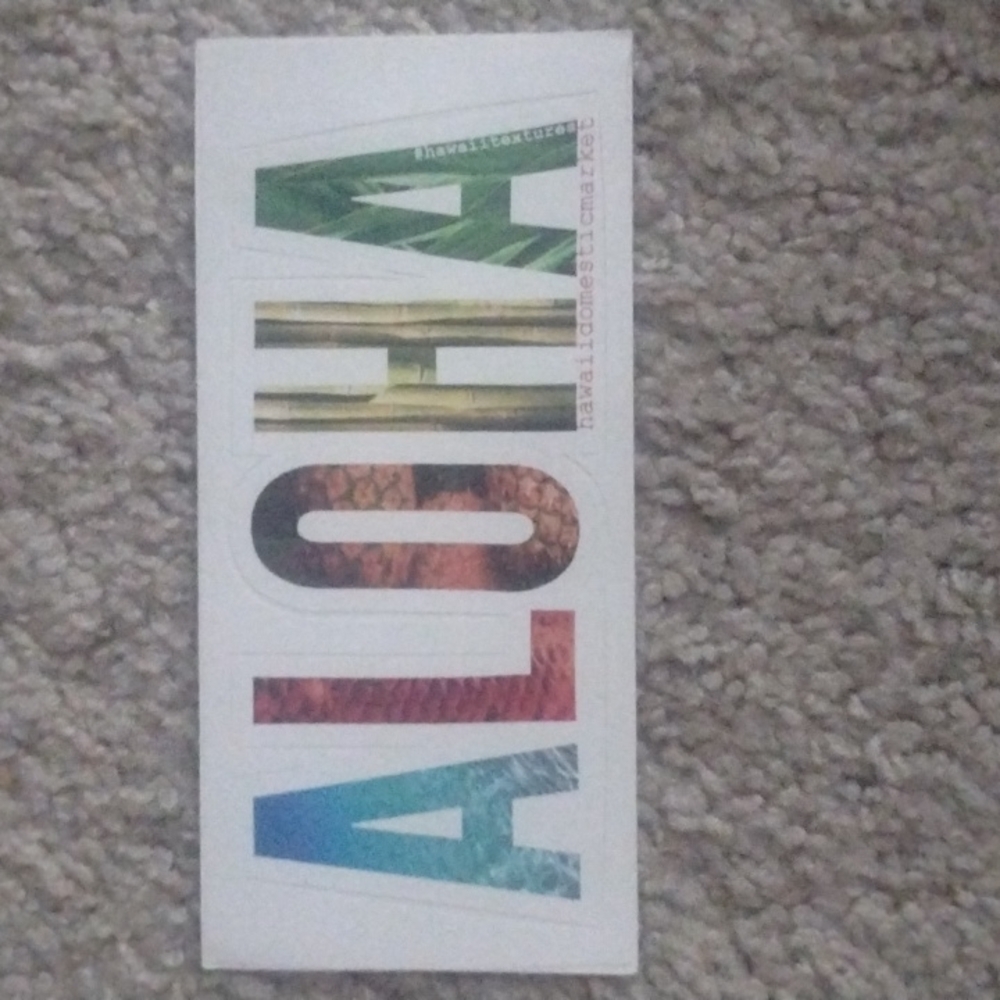 ALOHA local sticker what Hawaii is Living Local